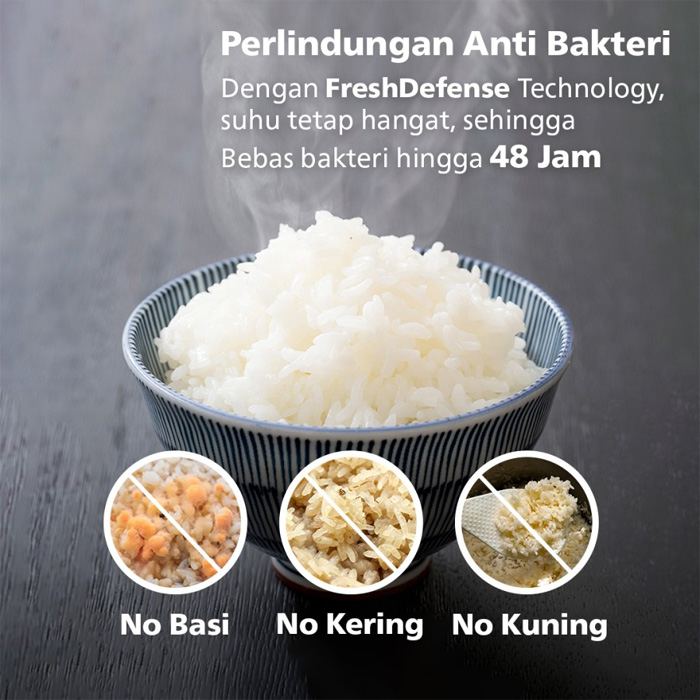 Philips Rice Cooker FreshDefense 3000 Series 1.8 L - HD3210/32 | HD-3210/32